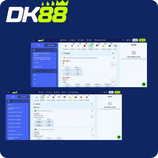 Popular Sports at DK88