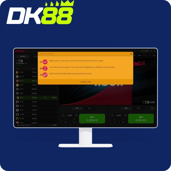 Play Aviator at DK88 Casino Malaysia